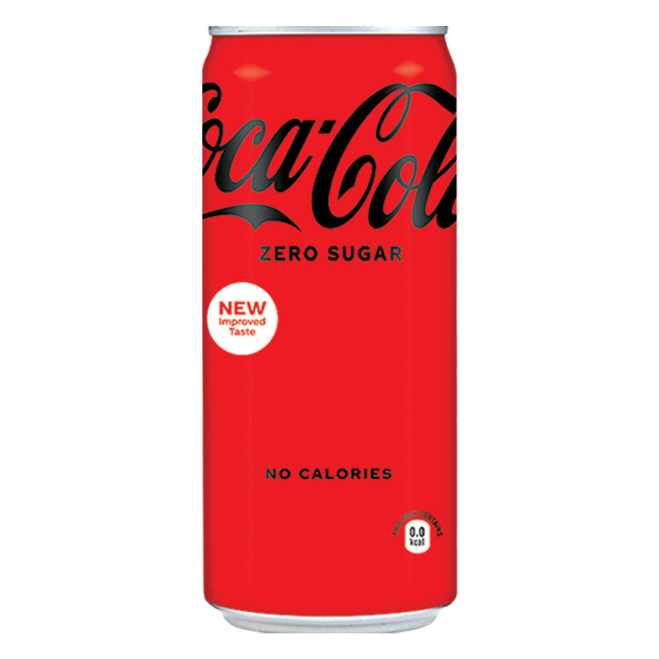 coca cola zero 330ml calories